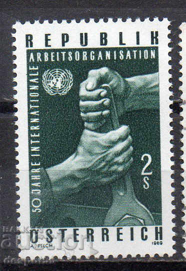 1969. Австрия. 50 г. Международна организация на труда.