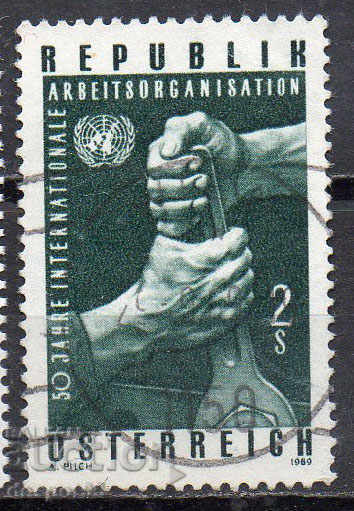1969. Австрия. 50 г. Международна организация на труда.