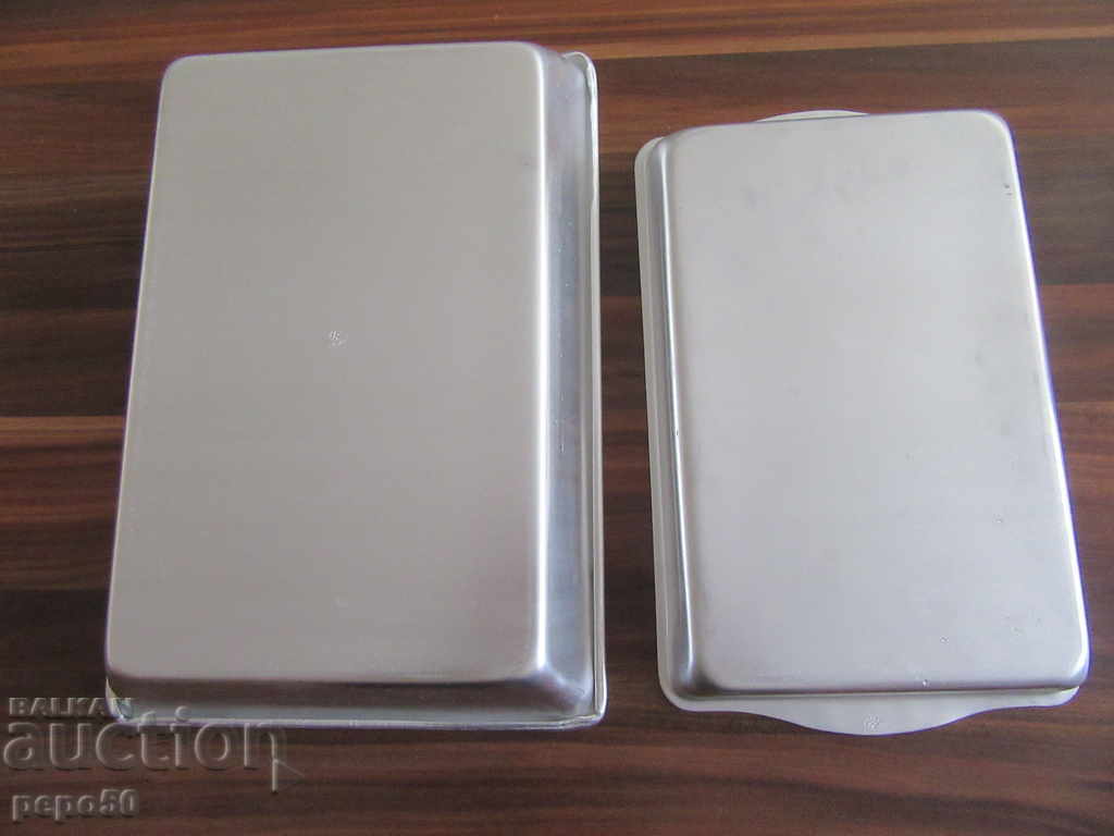 2бр.НОВИ АЛУМИНИЕВИ ТАВИЧКИ ОТ ВРЕМЕТО НА СССР с цена 15.00 лв. | € 7.67 2бр.НОВИ АЛУМИНИЕВИ ТАВИЧКИ ОТ ВРЕМЕТО НА СССР с цена 15.00 лв. | € 7.67