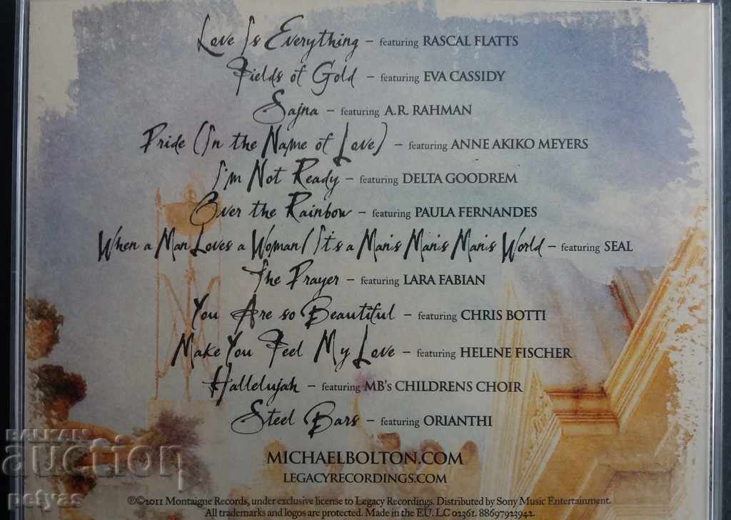 SD -Michael Bolton -GEMS (Michael Bolton) with price 4.50 BGN | € 2.30 SD -Michael Bolton -GEMS (Michael Bolton) with price 4.50 BGN | € 2.30