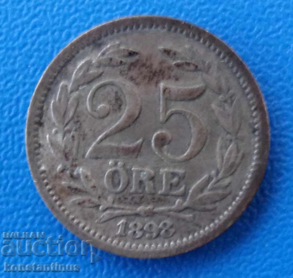Suedia 25 Ore 1898 Argint UNC Rare cu preț € 10.23 | 20.01 BGN