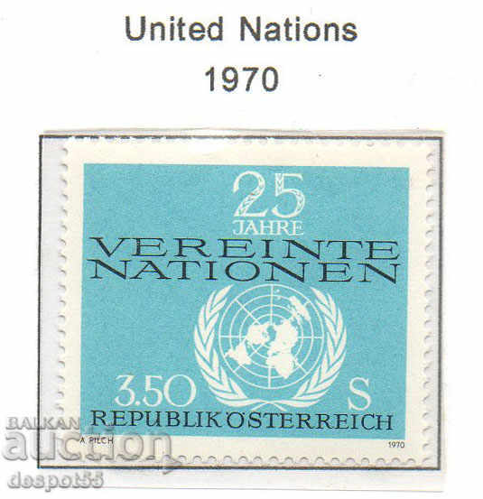1970. Австрия. 25 г. ООН.
