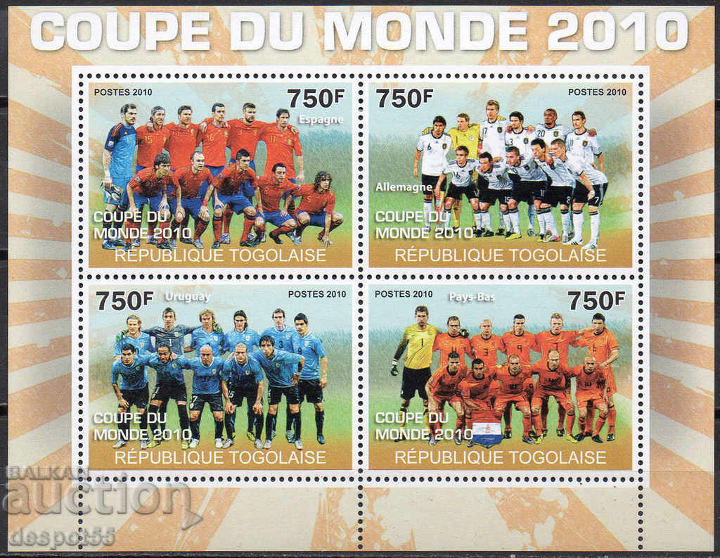 2010. Того. Световна футболна купа - 2010. Блок.