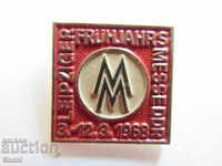 Badge: Leipziger Fruhjahr Messe DDR 3-12. 03. 1968