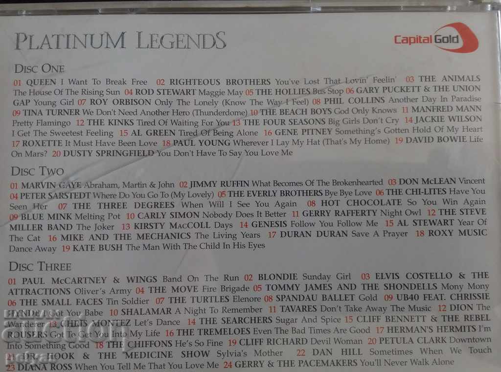 PL - Platinum LEGENDS - 3 CDs with price 18.50 BGN | € 9.46 PL - Platinum LEGENDS - 3 CDs with price 18.50 BGN | € 9.46