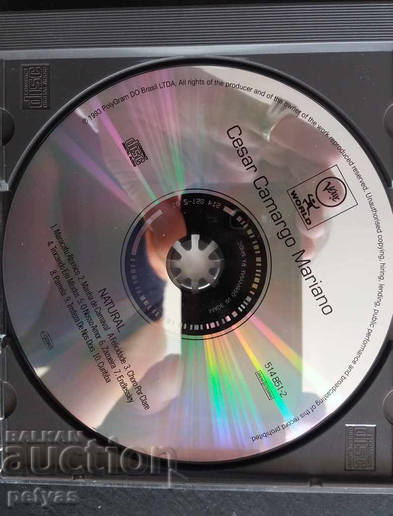 Auction SD -Ceasar Canarado Mariano - NATURAL 1 CD Auction SD -Ceasar Canarado Mariano - NATURAL 1 CD