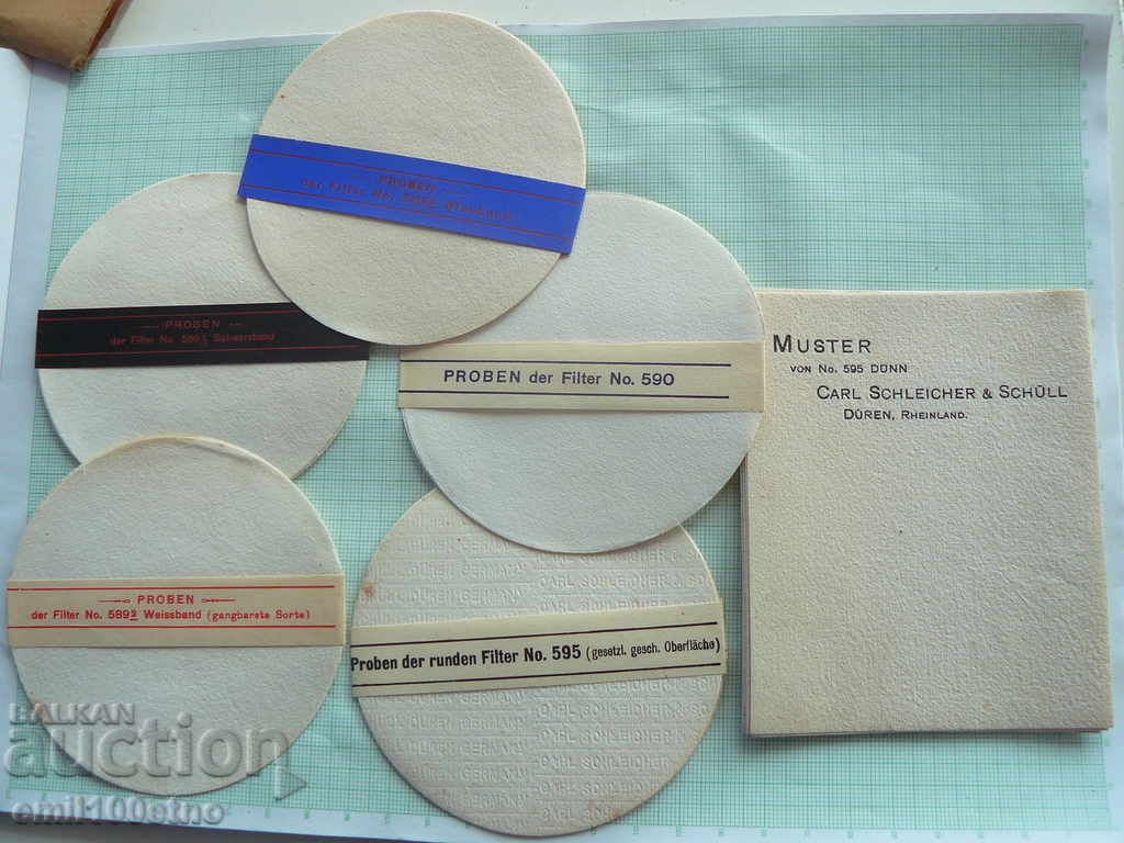 Very old set of paper filters Carl Schleicher - 6 Very old set of paper filters Carl Schleicher - 6