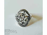 Δαχτυλίδι από θιβετιανό ασήμι