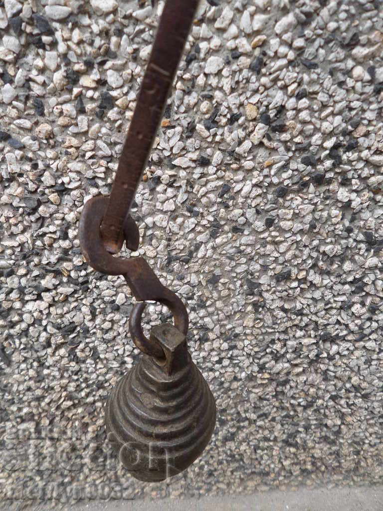 Ottoman scales with top, scale, weights, wrought iron - 6