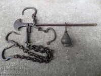 cântare otomane cu nucșoară, cântare, cântare, fier forjat