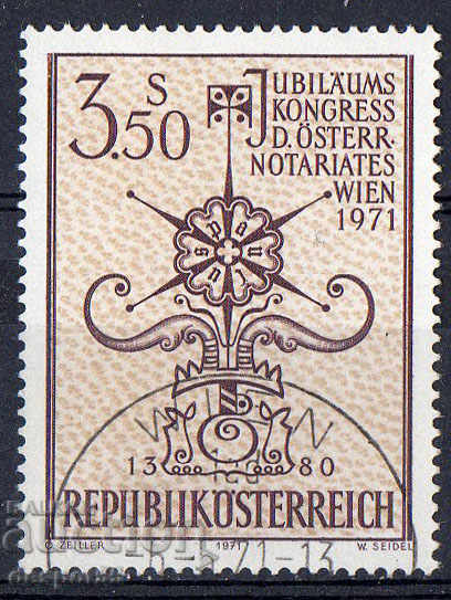 1971. Austria. Congresul notarilor austrieci.