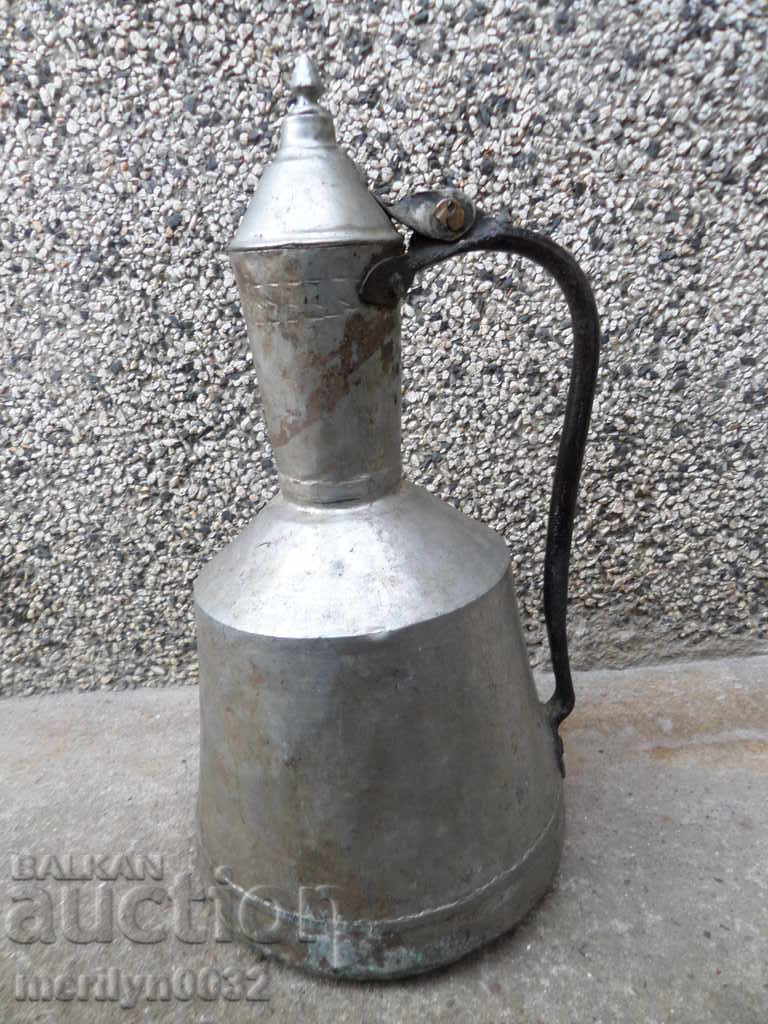 Old tin tin, hibiscus, jug, pot, baker - 5 Old tin tin, hibiscus, jug, pot, baker - 5