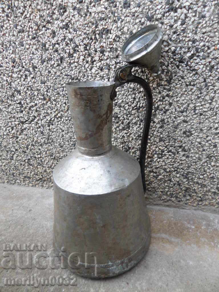 Old tin tin, hibiscus, jug, pot, baker - 6 Old tin tin, hibiscus, jug, pot, baker - 6