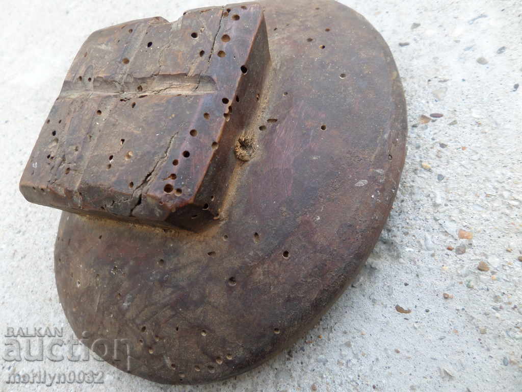 Auction  Communion bread stamp for ritual bread, wooden, LARGE