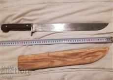 Licitație Cuțit vechi, masiv, coasă, sabie