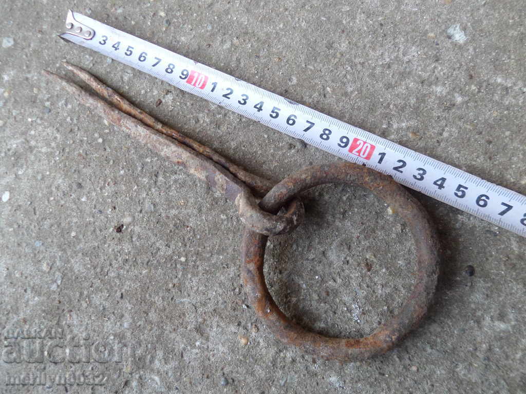 Auction Wrought iron gypsy ring Auction Wrought iron gypsy ring