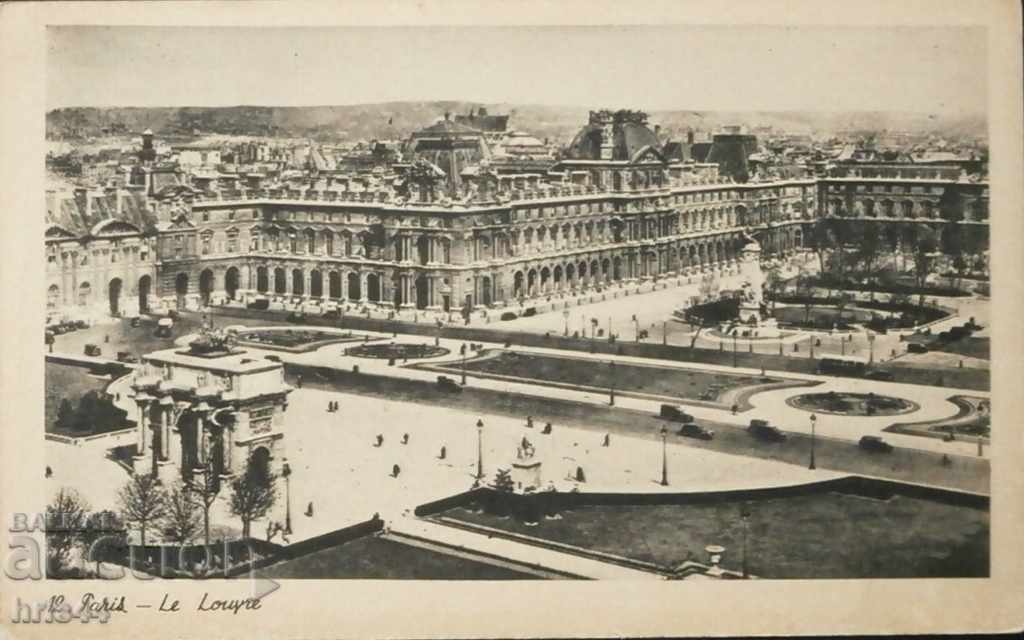 Стара пощенска картичка Дворец „Лувър“