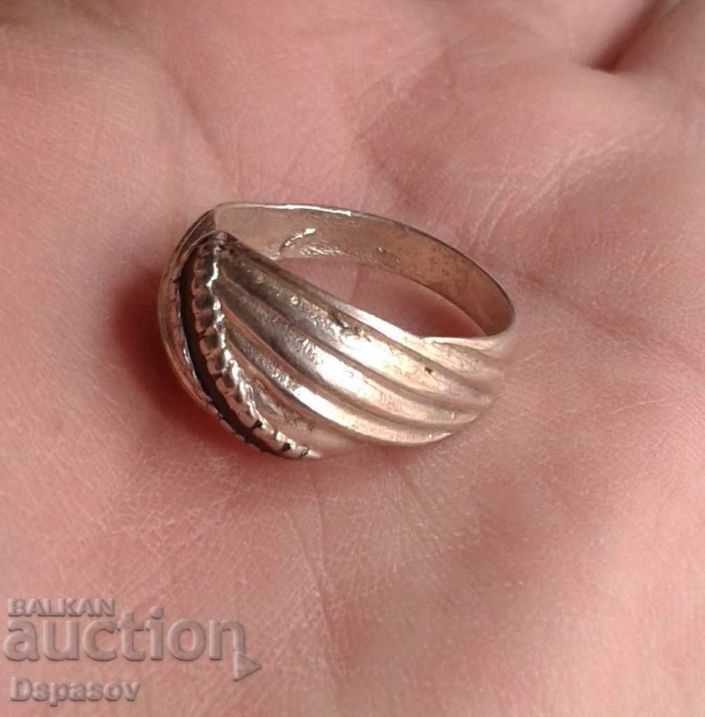 Ασημένιο δαχτυλίδι με σμάλτο 925