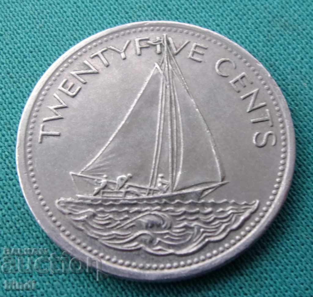 Bahamas 25 Cents 1998