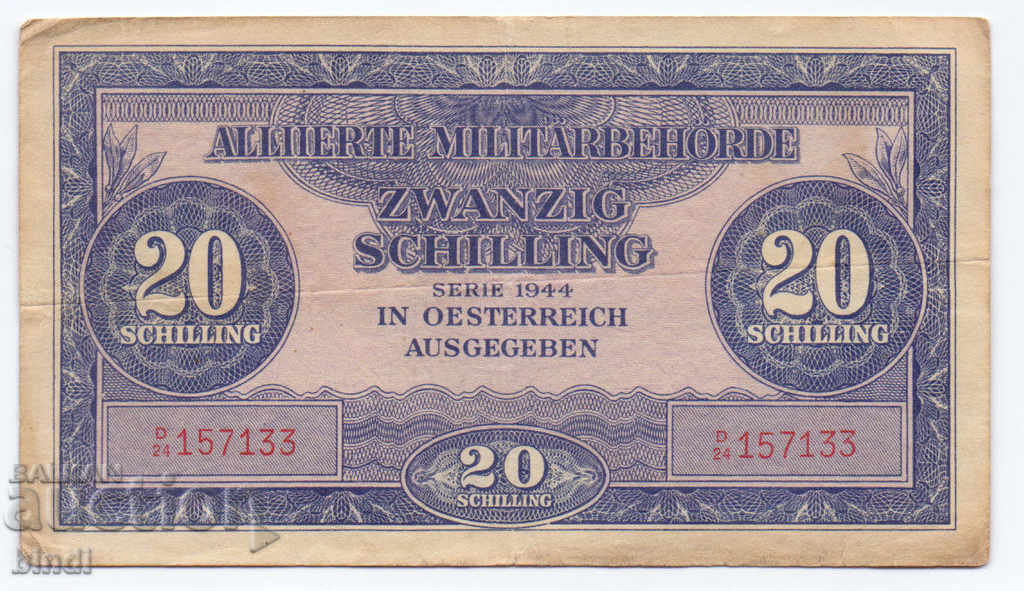 Austria 20 șiling 1944 rare