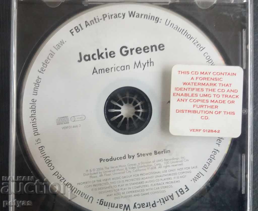 CD -Jackie Greene American Myth with price 4.50 BGN | € 2.30 CD -Jackie Greene American Myth with price 4.50 BGN | € 2.30