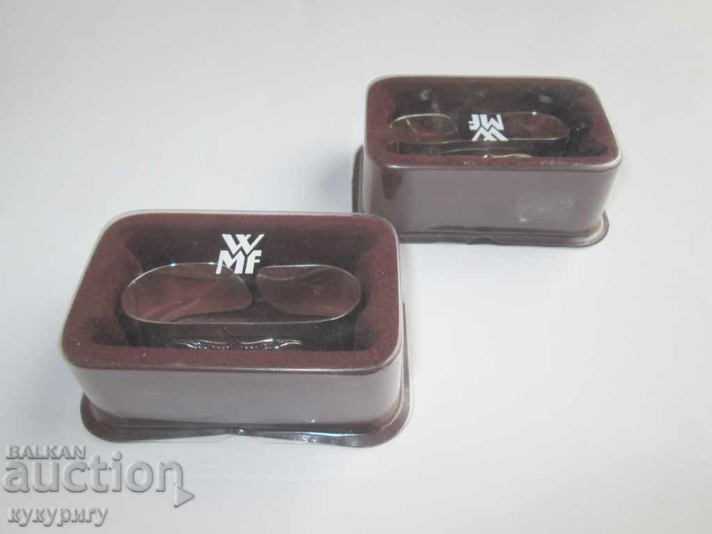 Auction 2 old unused silver-plated napkins WMF Germany Auction 2 old unused silver-plated napkins WMF Germany