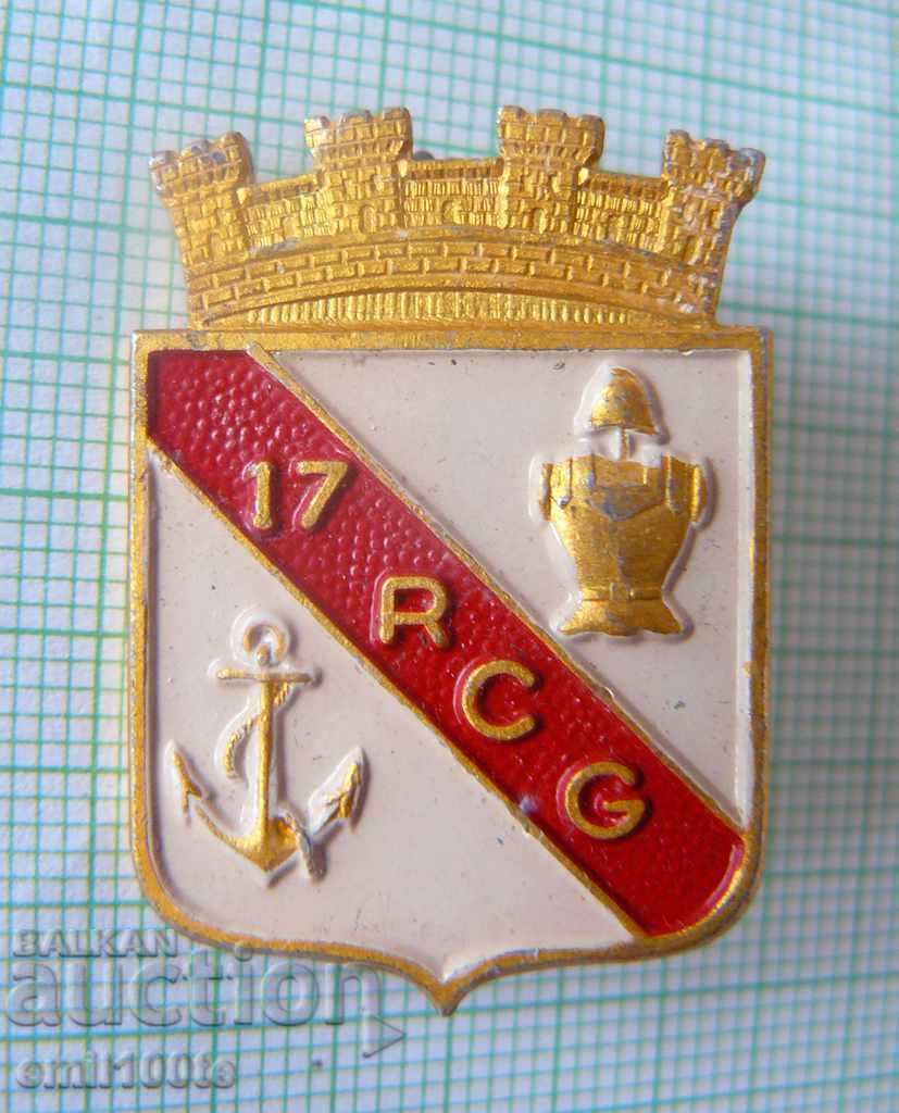 Badge-17th Colonial Engineering Regiment RCG France