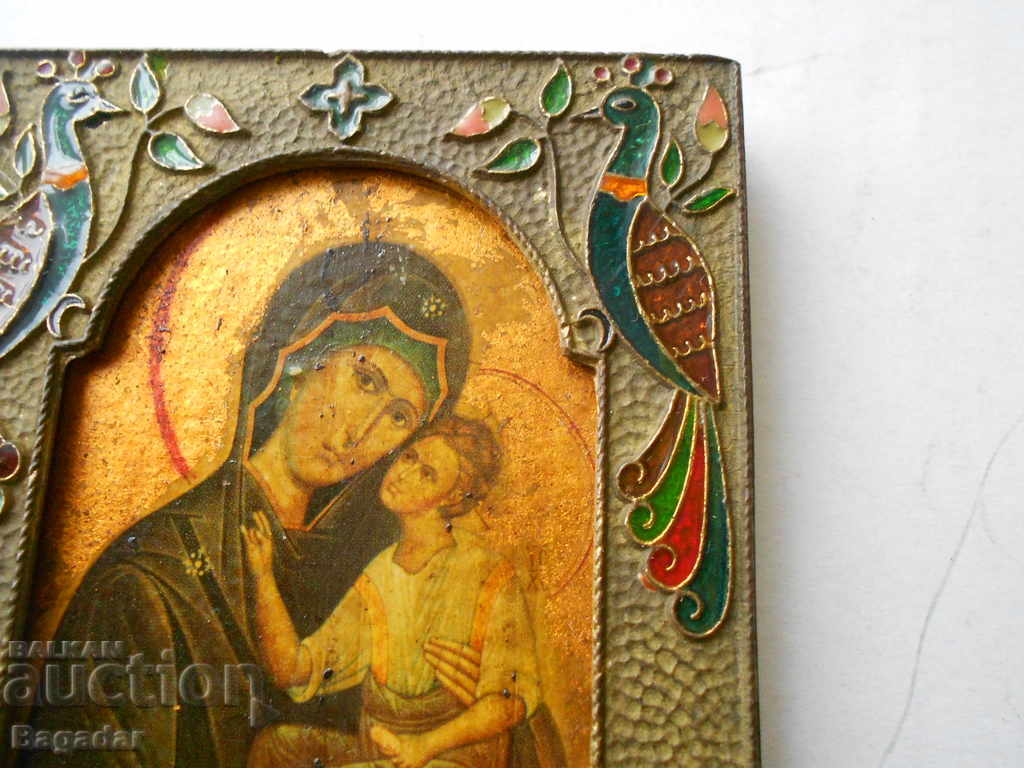 Auction Bronze enamel icon Auction Bronze enamel icon