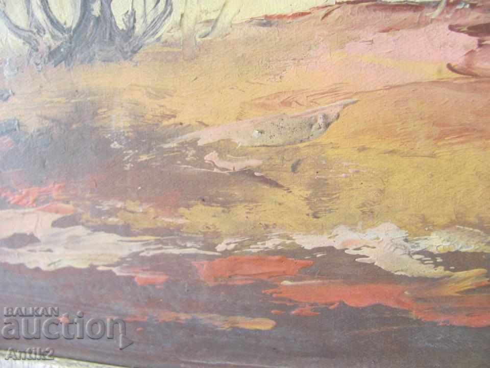 Big old painting - oil on cardboard 70 x 55 cm - 5 Big old painting - oil on cardboard 70 x 55 cm - 5