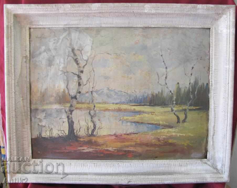 Big old painting - oil on cardboard 70 x 55 cm - 7 Big old painting - oil on cardboard 70 x 55 cm - 7