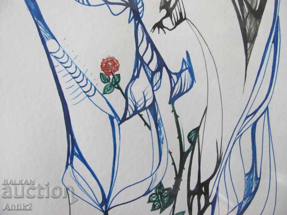 Оригинална картина - Наньо Нанев , подписана, 70 х 53 см - 5 Оригинална картина - Наньо Нанев , подписана, 70 х 53 см - 5