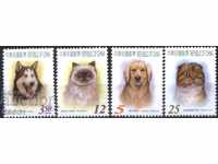 Чисти марки Фауна Кучета и Котки  2005 от Тайван