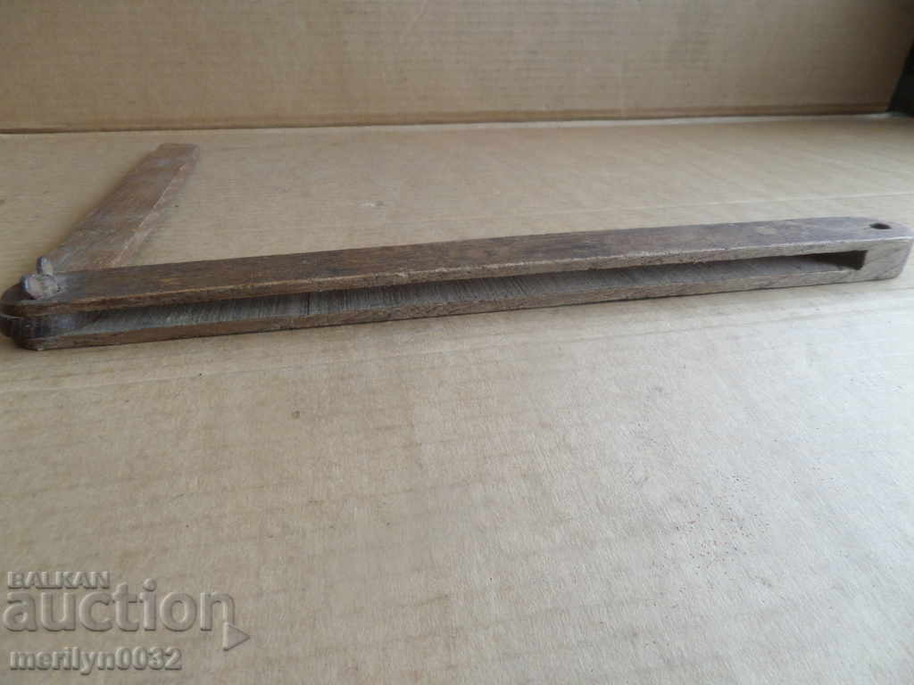 Old woodworking angle wooden tool with price 39.00 BGN | € 19.94 Old woodworking angle wooden tool with price 39.00 BGN | € 19.94