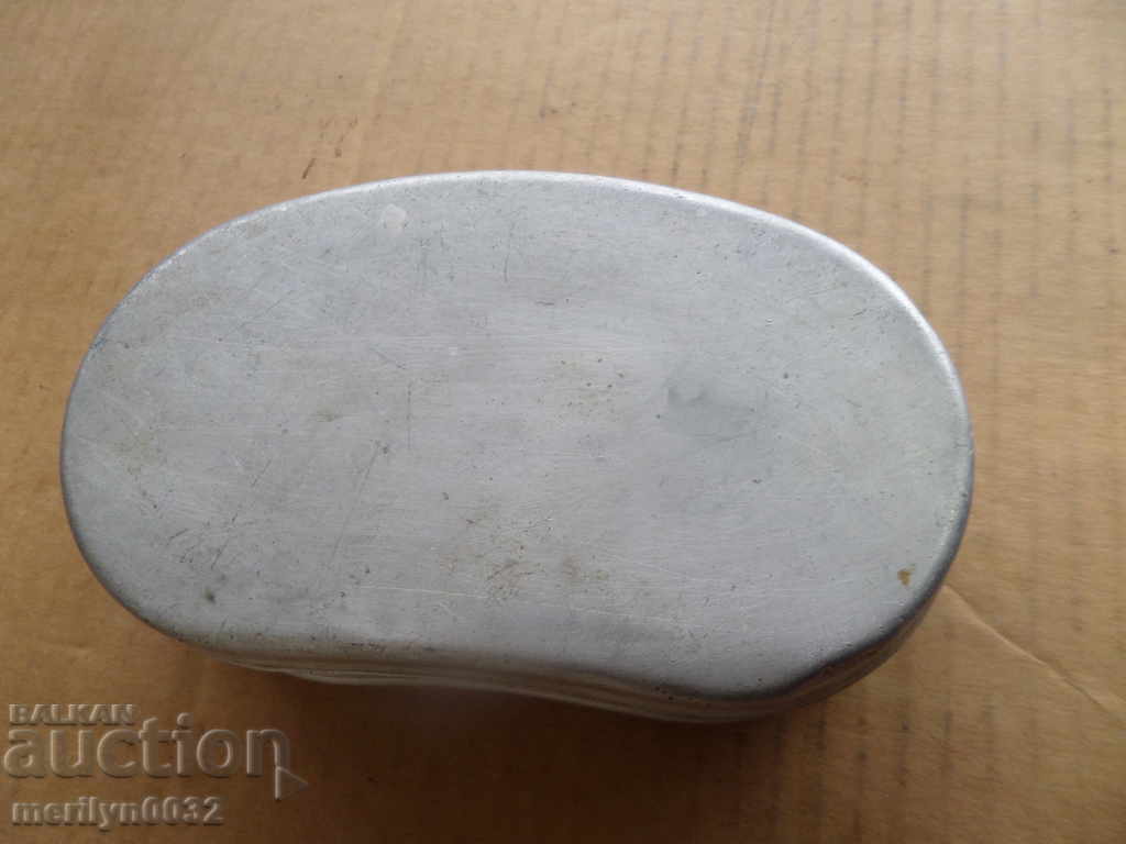 Old aluminum box with number and markings with price 26.00 BGN | € 13.29 Old aluminum box with number and markings with price 26.00 BGN | € 13.29