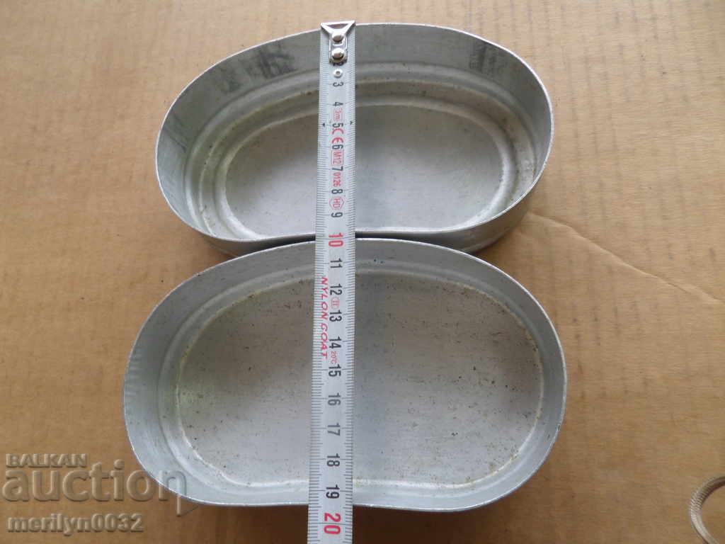 Old aluminum box with number and markings - 6 Old aluminum box with number and markings - 6