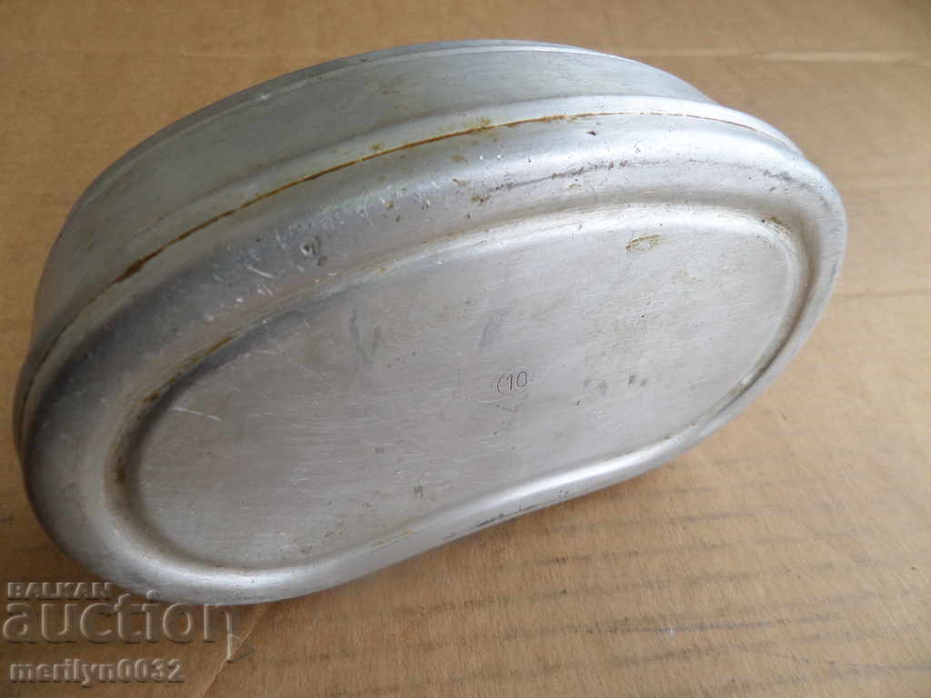 Old aluminum box with number and markings - 7 Old aluminum box with number and markings - 7