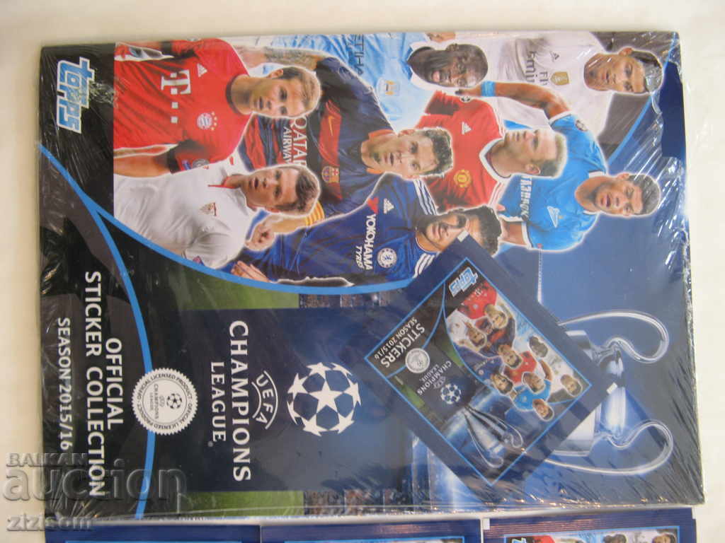 STICKER ALBUM UEFA CAMPIONS LEAGUE 2015/2016 cu preț 25.00 BGN | € 12.78