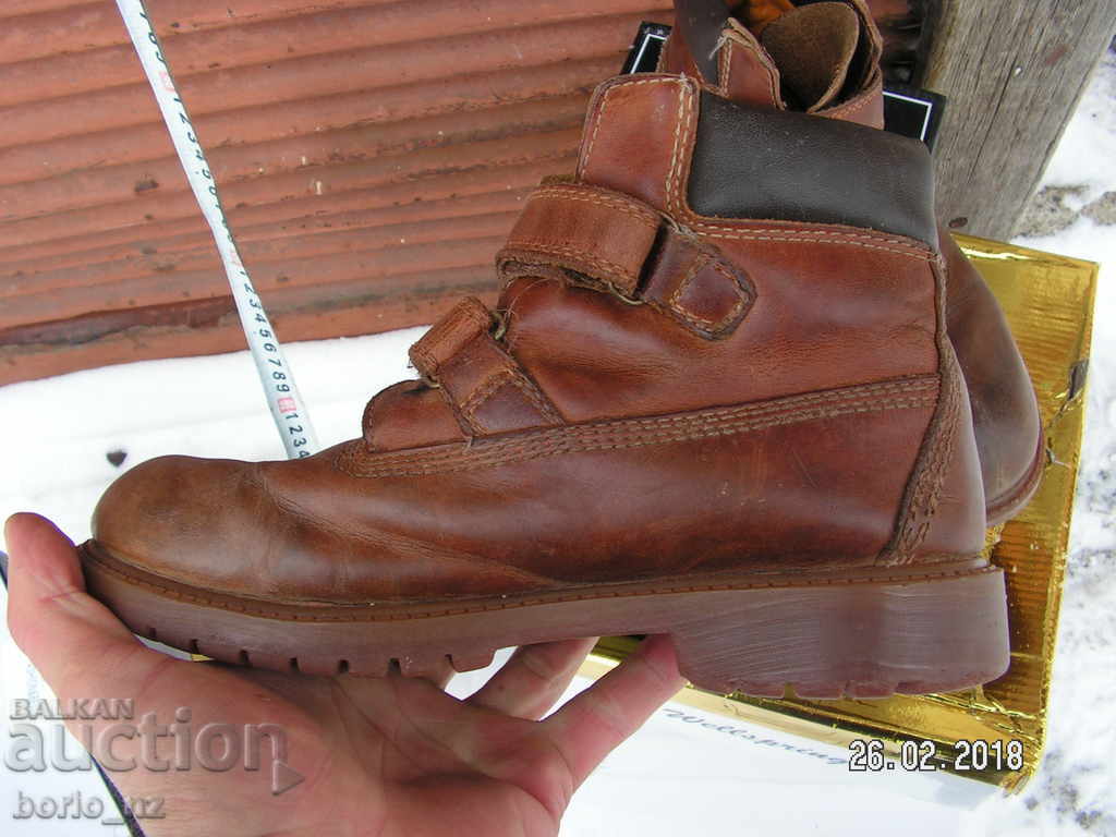 8856. CHILDREN LEATHER TIMBERLAND LEATHER SHOES AND - 6