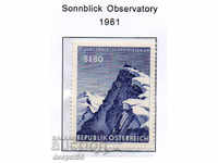 1961. Austria. 75 years of the Sonnblick Observatory (3100 meters)
