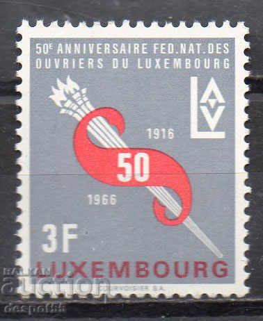 1966. Luxembourg. 50 years Federation of Workers.