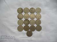 20 penny - 1974 - 17 PIECES