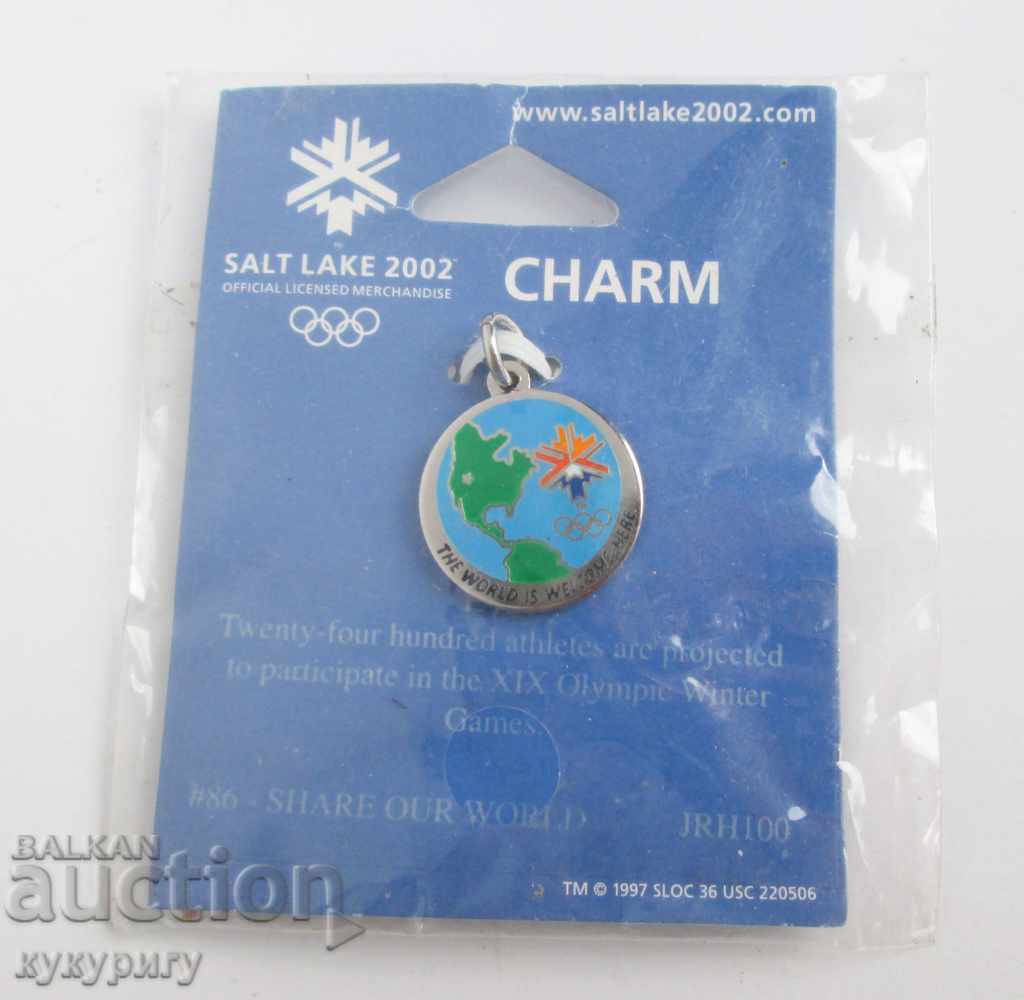Olympic amulet pendant talisman Olympics Salt Lake City