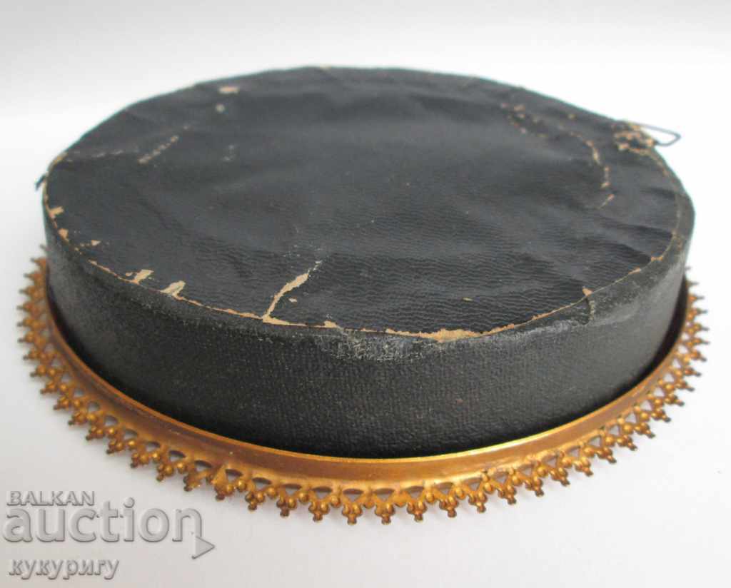 Old hand-sewn little tapestry with a beautiful frame - 5 Old hand-sewn little tapestry with a beautiful frame - 5