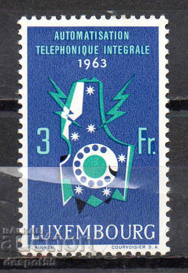 1963. Luxembourg. Automation of telephones.