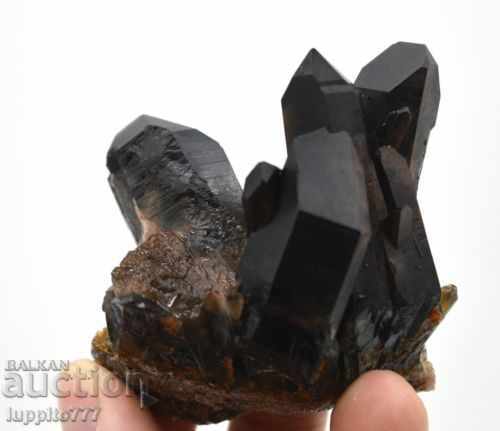 естествен черен - опушен кварц друза - 5 естествен черен - опушен кварц друза - 5