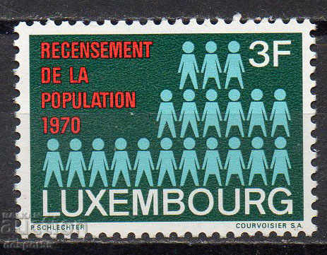 1970. Люксембург. Преброяване на населението.