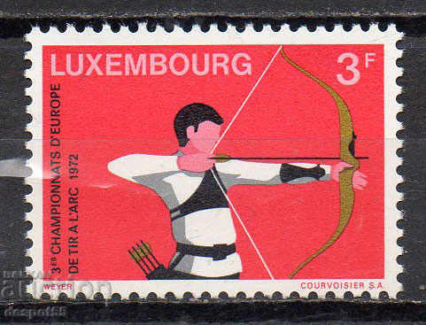 1972 Luxemburg. În al treilea rând tir cu arcul Cupa Europeană