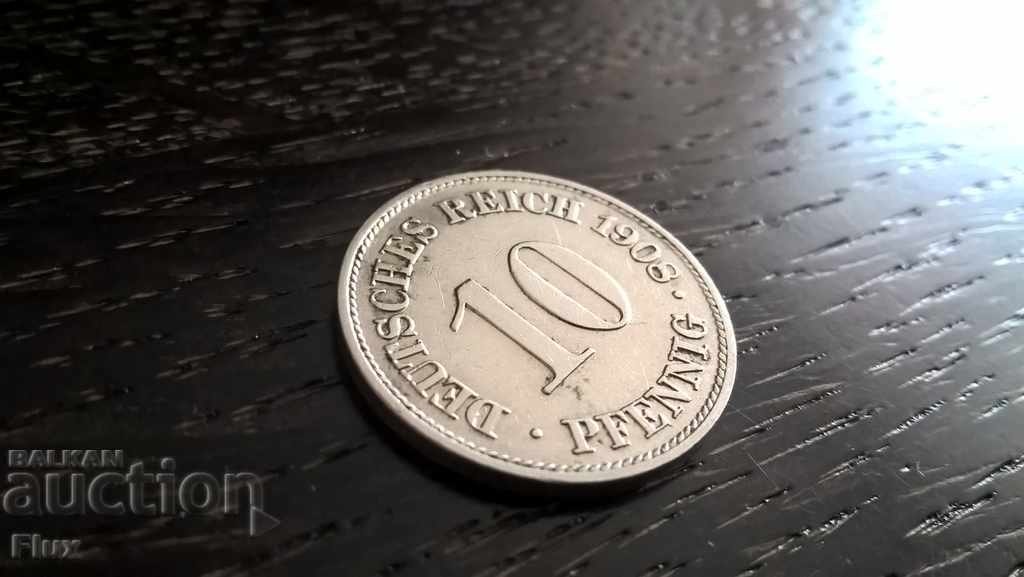 Ράιχ Coin - Γερμανία - 10 εκατοστά του μάρκου | 1908.? σειρά Α