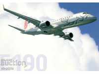 Postcard - Airplane Ember E 180