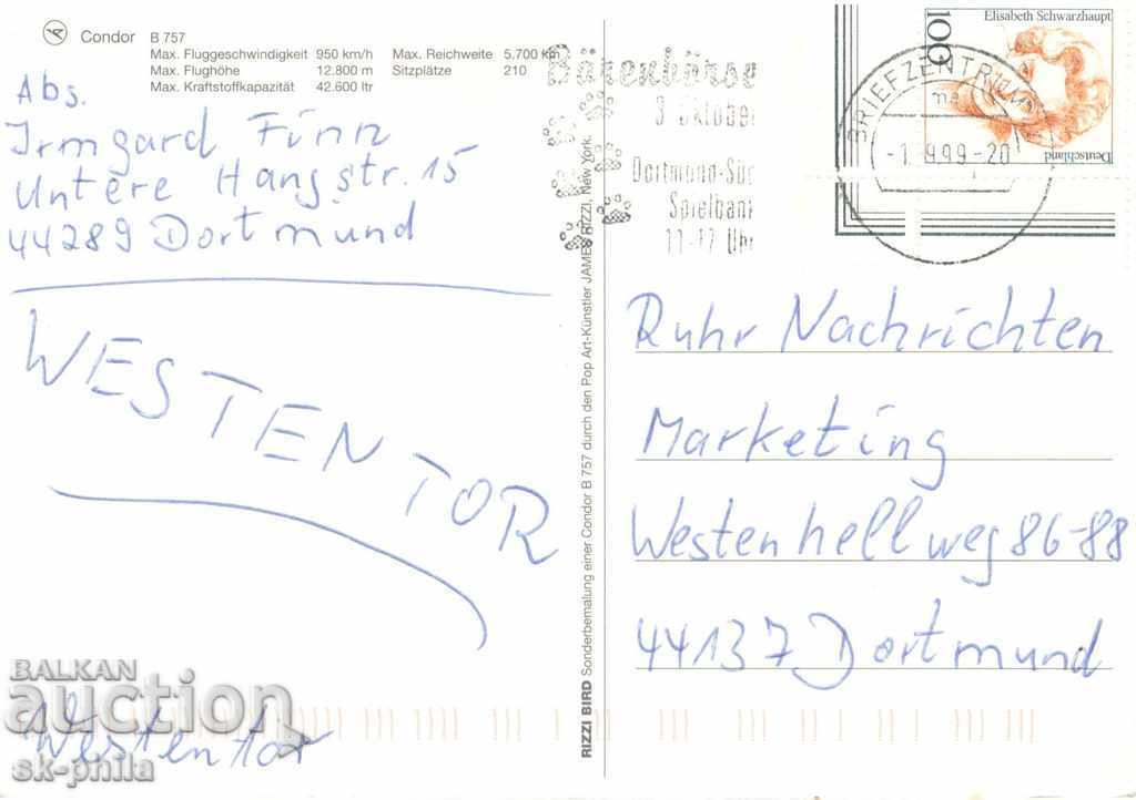 Postcard - Boeing 757 with price 1.80 BGN | € 0.92 Postcard - Boeing 757 with price 1.80 BGN | € 0.92